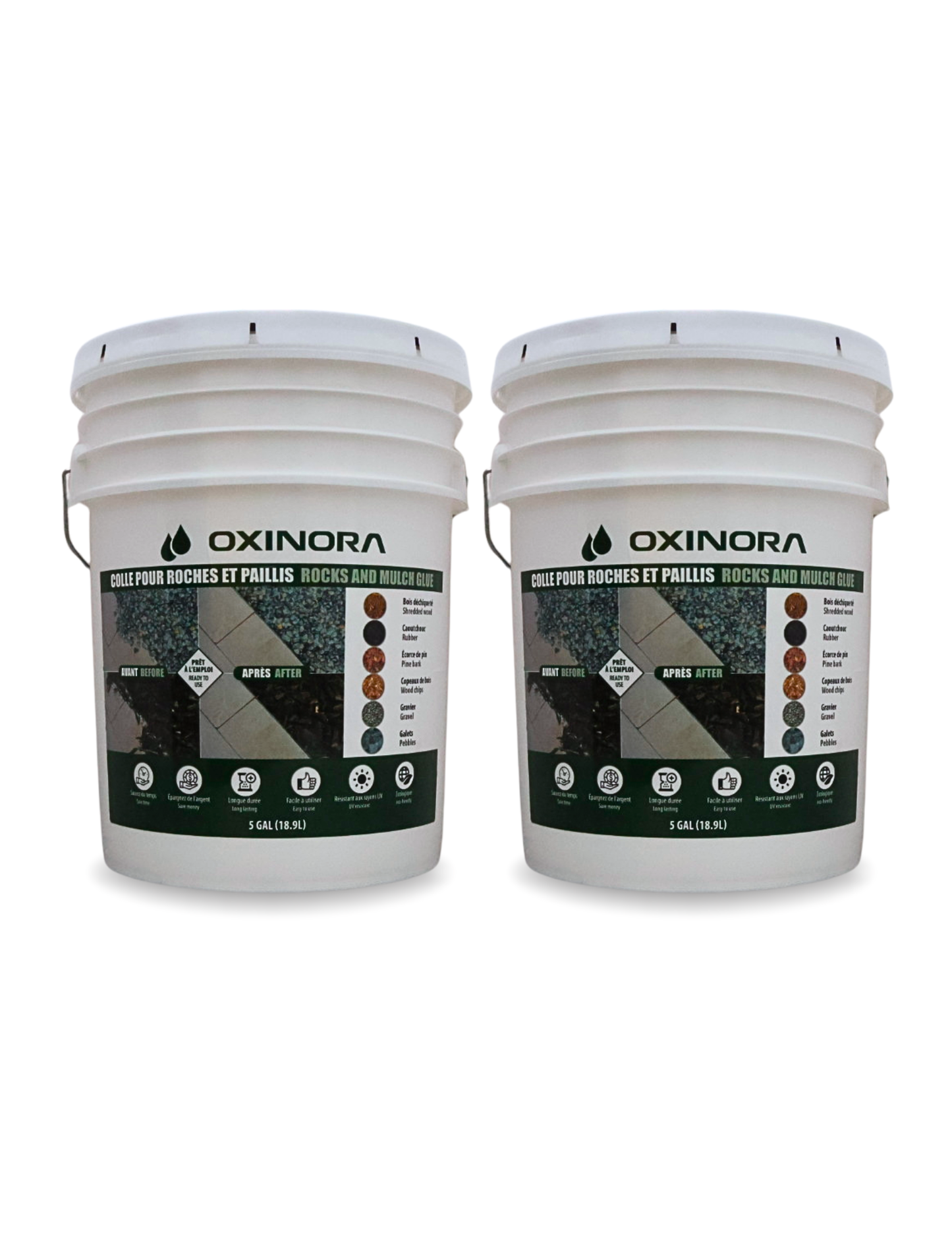 Duo 5 gallons – Prêt à l’emploi (≈ 1200 pi²)